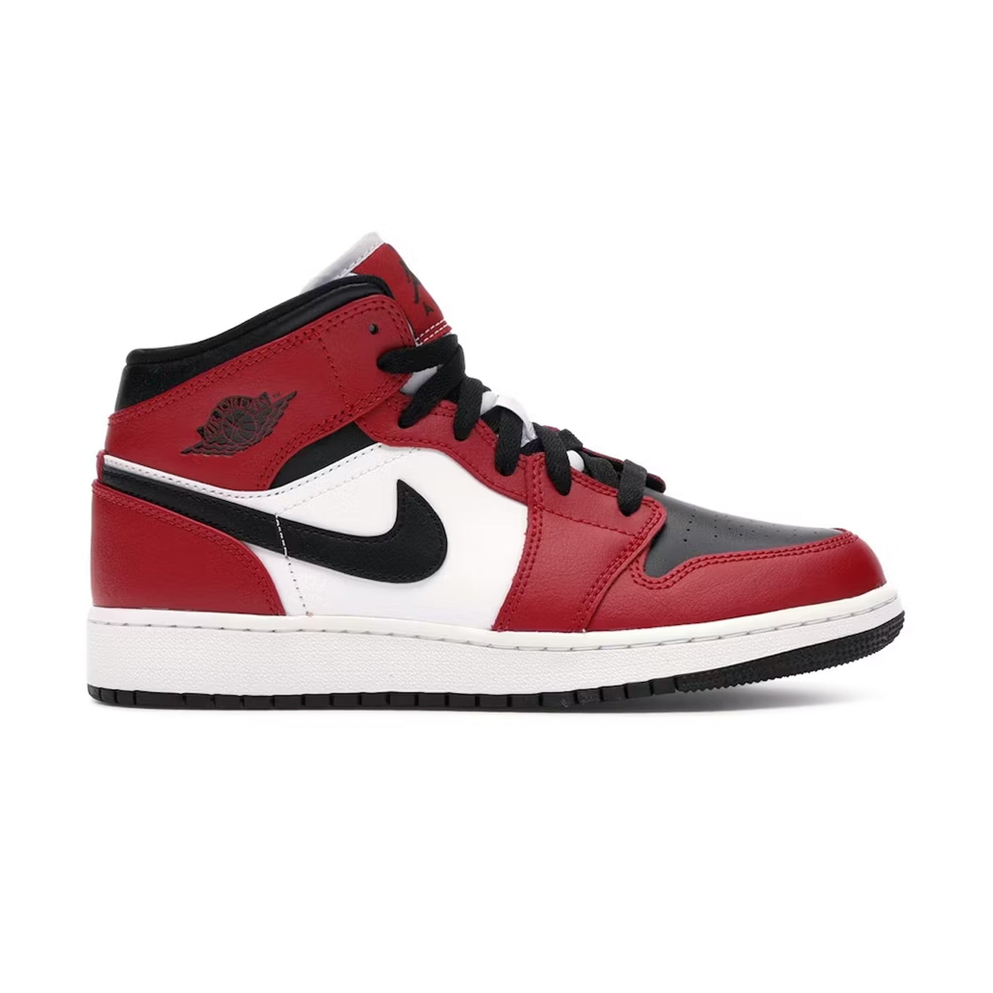 Image of Air Jordan 1 Mid Chicago Black Toe (GS)